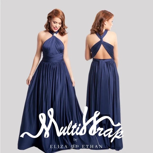 NWT  one size Eliza & Ethan Multi Wrap Dresses - Picture 2 of 6